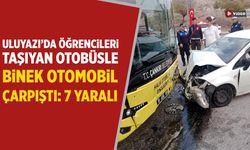 Çankırı’da öğrencileri taşıyan otobüs ile otomobil çarpıştı: 7 yaralı