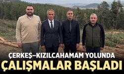 Çerkeş–Kızılcahamam Yolunda Yapım Çalışmaları Başladı
