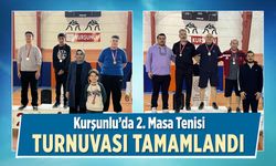 Kurşunlu’da 2. Masa Tenisi Turnuvası Tamamlandı