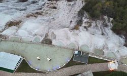 'Bolu'nun Pamukkalesi'nde kış sessizliği