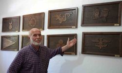 Emekli polis, ahşap hat sanatıyla evini adeta müzeye çevirdi