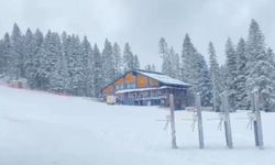 Ilgaz Dağı Yurduntepe'de kar kalınlığı da 20 santimetreye ulaştı
