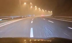 TEM’in Bolu geçişinde tipi şeklinde kar yağışı