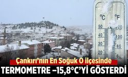 Çankırı’nın En Soğuk O İlçesinde Termometre -15,8°C’yi Gösterdi