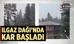 Ilgaz Dağı'nda kar yağışı etkili olmaya başladı