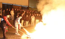 Çankırı Erkek Öğrenci Yurdu’nda Gerçeğini Aratmayan Yangın Tatbikatı