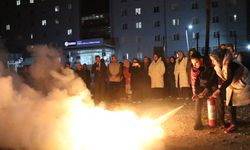 Çankırı’da Sabiha Anne Kız Öğrenci Yurdu’nda Tatbikat Heyecanı