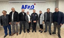 Çankırı Merkez Mahalle Muhtarlarından AFAD Müdürü Göktaş’a Ziyaret