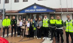 Çerkeş MYO’da Öğrencilere Trafik Eğitimi Verildi