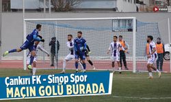 Çankırı FK - Sinop Spor karşılaşmasının golü burada