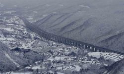 Bolu Dağı’nda kartpostallık kar manzarası