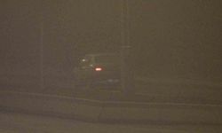 Çankırı'da etkili olan sis görüş mesafesini 50 metreye düşürdü