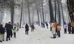 Çorum’da kar festivali vatandaşların akınına uğradı