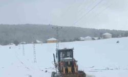 Karabük’te kar yağışı nedeniyle 109 köy yolu ulaşıma kapandı