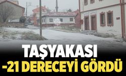 Çankırı Ayaza Teslim: Taşyakası –21,4 °C'yi gördü