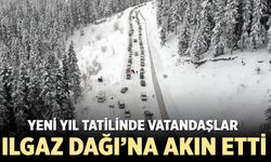 Yeni yıl tatilinde vatandaşlar Ilgaz Dağı’na akın etti