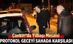 Çankırı’da Yılbaşı Mesaisi: Protokol, Geceyi Sahada Karşıladı