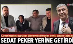 Kumar batağına saplanan öğretmenin ölmeden önceki yardım çağrısını Sedat Peker yerine getirdi