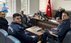 Korgun’da İlçe Protokolünden Jandarma Karakol Komutanına Ziyaret