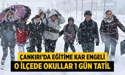 Çankırı’da Eğitime Kar Engeli: O İlçede Okullar 1 Gün Tatil