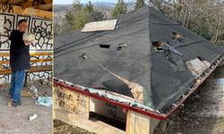 Çankırı’da Şehitlik Mezarlığı vandalların hedefi oldu