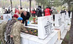 Çankırı’da Çocuklardan Şehitlik Ziyareti