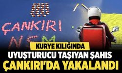 Kurye kılığında uyuşturucu taşıyan şahıs Çankırı'da yakalandı