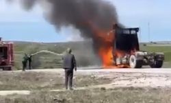 Çankırı’da Seyir Halinde Alev Alan Tır Küle Döndü