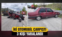 Çankırı’da iki otomobil çarpıştı: 3 yaralı