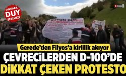 Çevrecilerden D-100’de dikkat çeken protesto! Gerede’den Filyos’a kirlilik akıyor