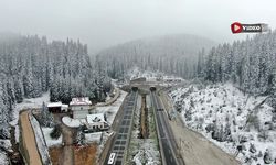 Ilgaz Dağı mayıs ayında beyaza büründü