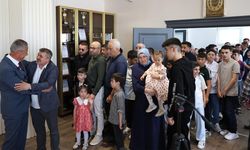 Çerkeş Belediyesinde geleneksel bayramlaşmaya yoğun ilgi