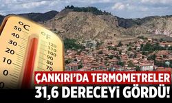 Çankırı’da termometreler 31,6 dereceyi gördü!