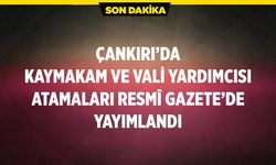 Çankırı’da kaymakam ve vali yardımcısı atamaları Resmî Gazete’de yayımlandı