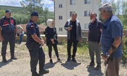 Atkaracalar Kaymakamı Karataş, Hüyük Köyü’nde yol çalışmalarını inceledi