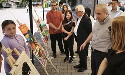 Korgun’da öğrencilerin eserleri yıl sonu sergisinde görücüye çıktı