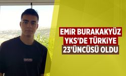Emir Burak Akyüz YKS'de Türkiye 23'üncüsü oldu