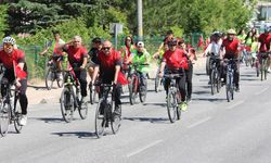 Çankırı'da pedallar millî birlik için çevrildi