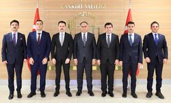 Çankırı Valisi Hüseyin Çakırtaş, yeni kaymakamları kabul etti