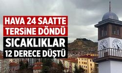 Çankırı'da hava 24 saatte tersine döndü