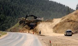 Çerkeş-Kızılcahamam yolunda hummalı çalışma