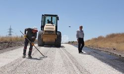 Kurşunlu’da 5 kilometrelik yol için asfalt seferberliği