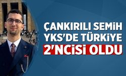Çankırılı Semih YKS'de Türkiye 2'ncisi oldu