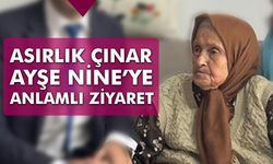 Kurşunlu’nun asırlık çınarı 102 yaşındaki Ayşe Nine’ye anlamlı ziyaret