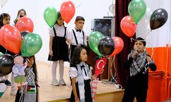 Çankırı’da çocuklardan gökyüzüne barış mesajı