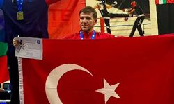 Çankırı’dan Avrupa kürsüsüne! Abdülkadir Cebesoy Avrupa üçüncüsü