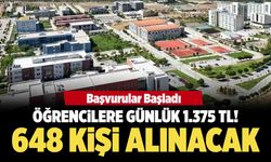 Üniversiteliler dikkat! Çankırı’da 648 kişi alınacak, ödeme belli oldu