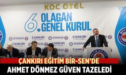 Eğitim-Bir-Sen Çankırı’da Ahmet Dönmez güven tazeledi