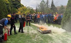 Çankırı’da Vademsaş çalışanlarına yangın eğitimi verildi