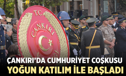 Çankırı’da Cumhuriyet Bayramı coşkusu başladı